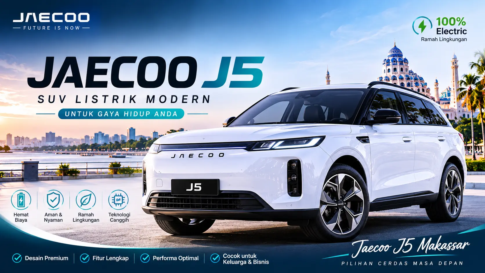 jaecoo j5 makassar SUV listrik modern
